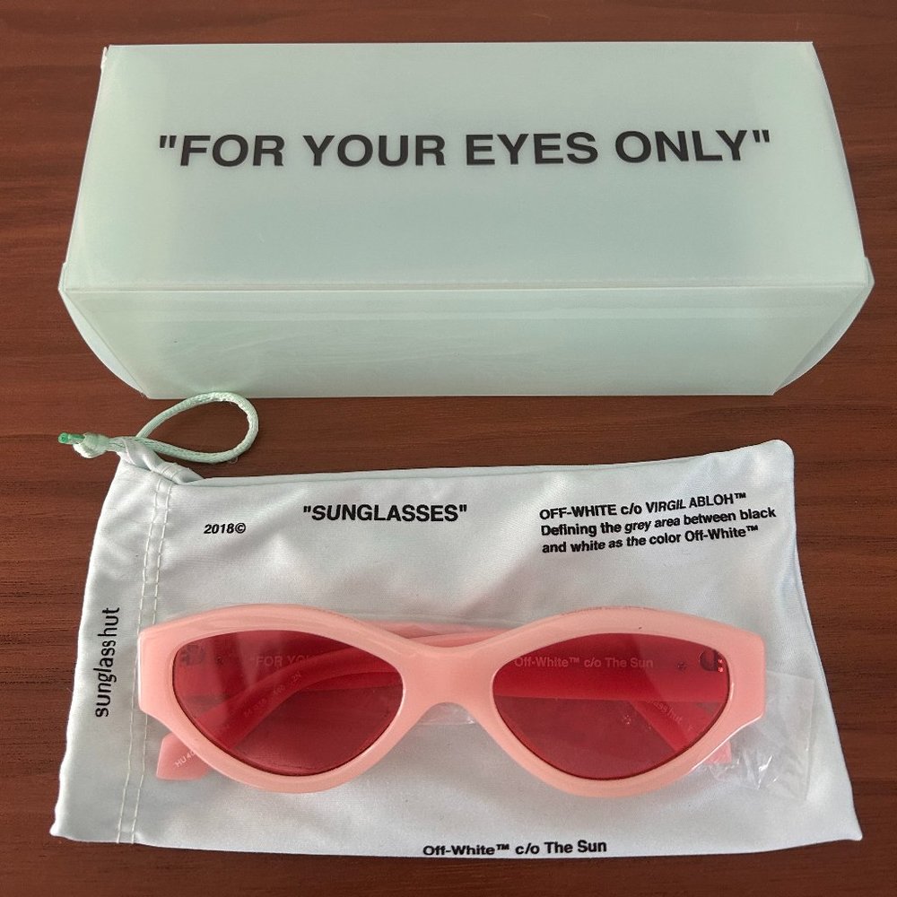 Off-White x Sunglasses Hut Sunglasses Pink DS